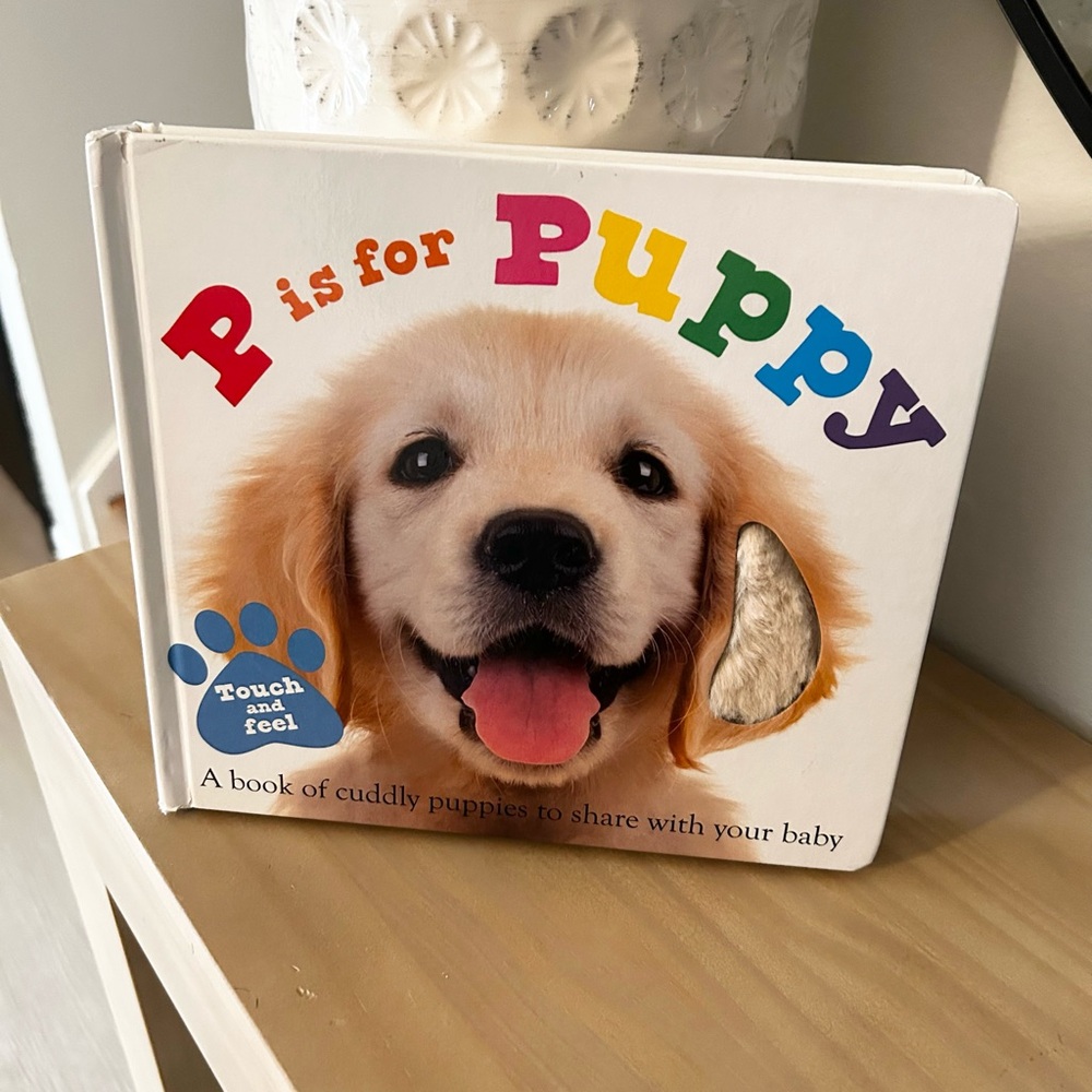 P is for Puppy Touch and Feel Children’s Toddler Baby Board Book